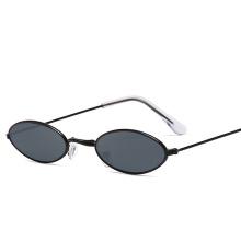 China Vintage Style Small Frame Shade Glasses Woman and Man Sun Glasses Fashionable Metal Sunglasses